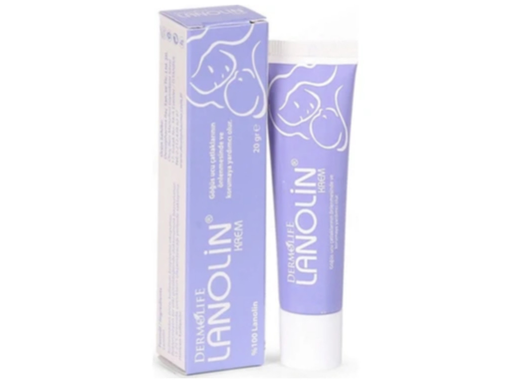 12574323.jpeg ترمیم کننده Lanolin شقاق سینه مادر 20گرم Dermolife - Image 1